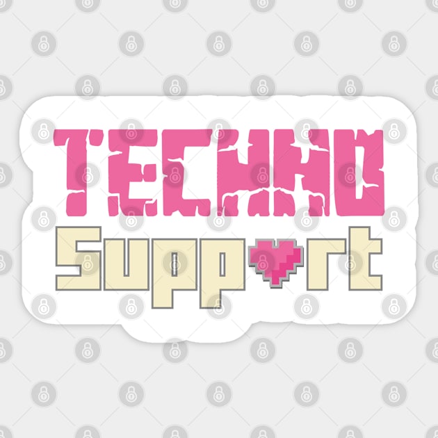 Technoblade Never Dies - TechnoSupport Sticker by EleganceSpace